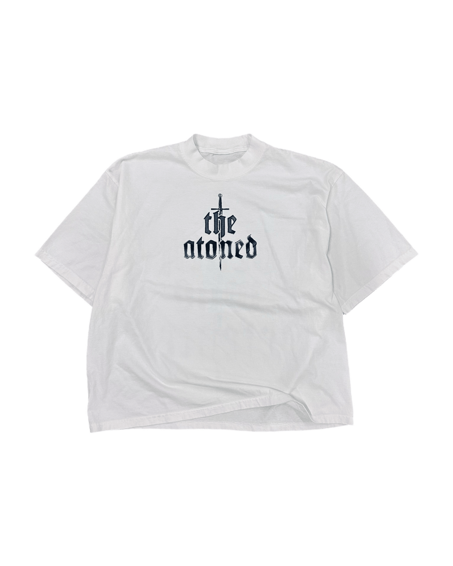 "Death Was Defeated" Drop Shoulder Tee - White - The Atoned Co.