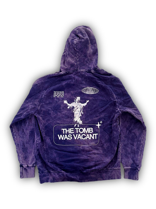 “THE TOMB WAS VACANT”- Heavyweight Hoodie (Royalty Purple)