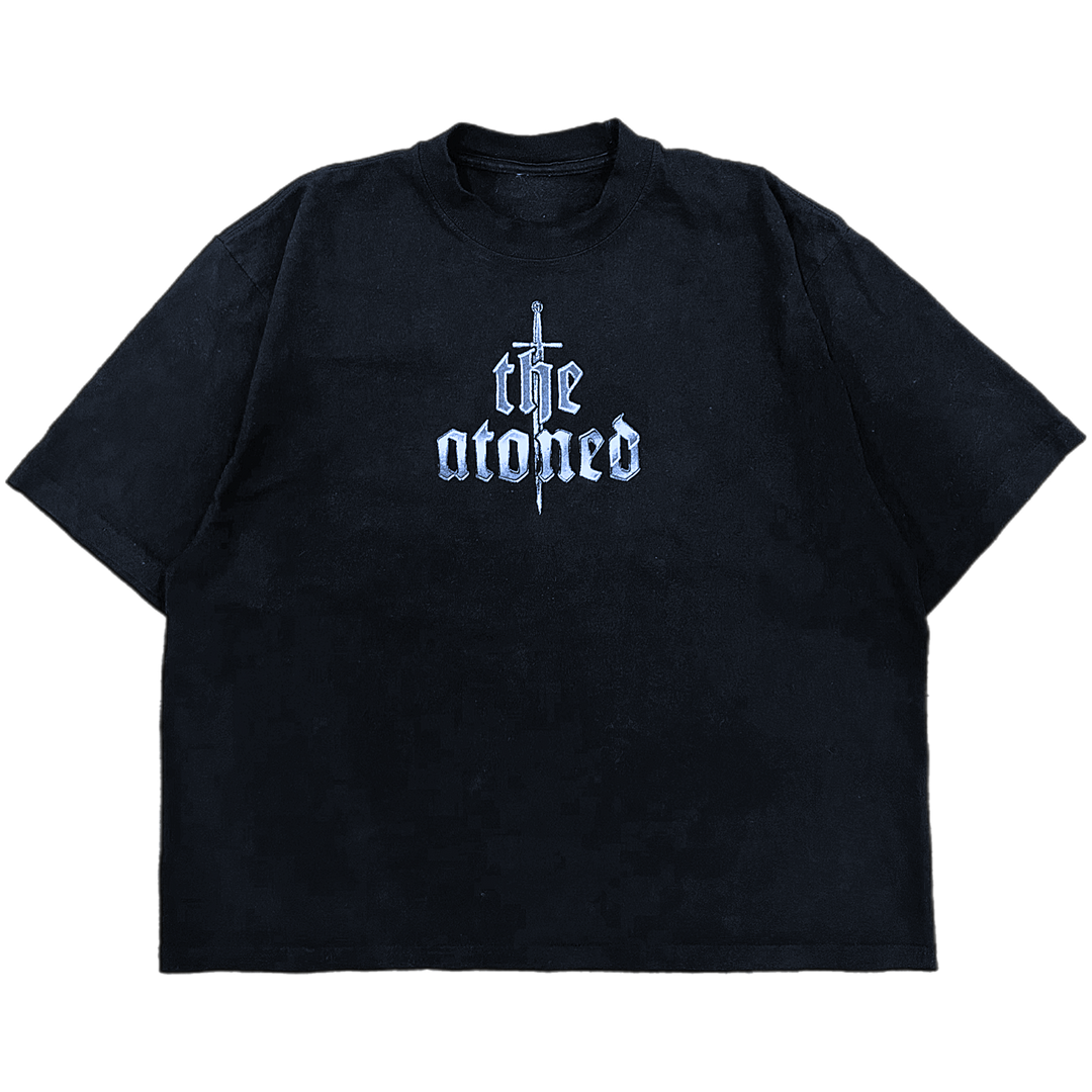 CHROME DEATH WAS DEFEATED OVERSIZED TEE (BLACK)