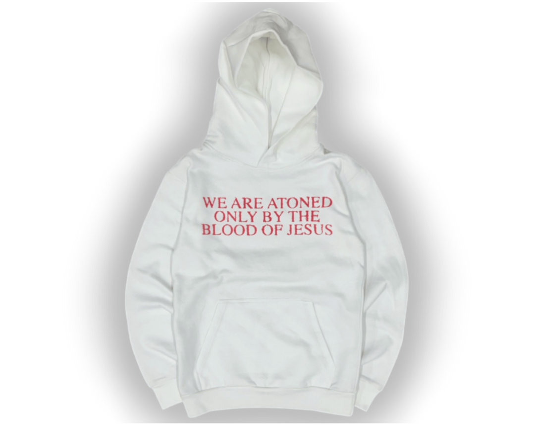 WE ARE ATONED HOODIE (WHITE)