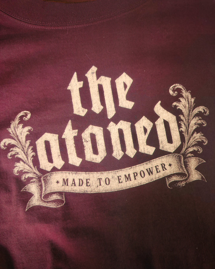 ONE ATONEMENT MUSCLE TEE - (WINE)