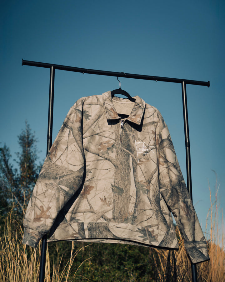 HERALD QUARTER ZIP POLO (WOODS CAMO)
