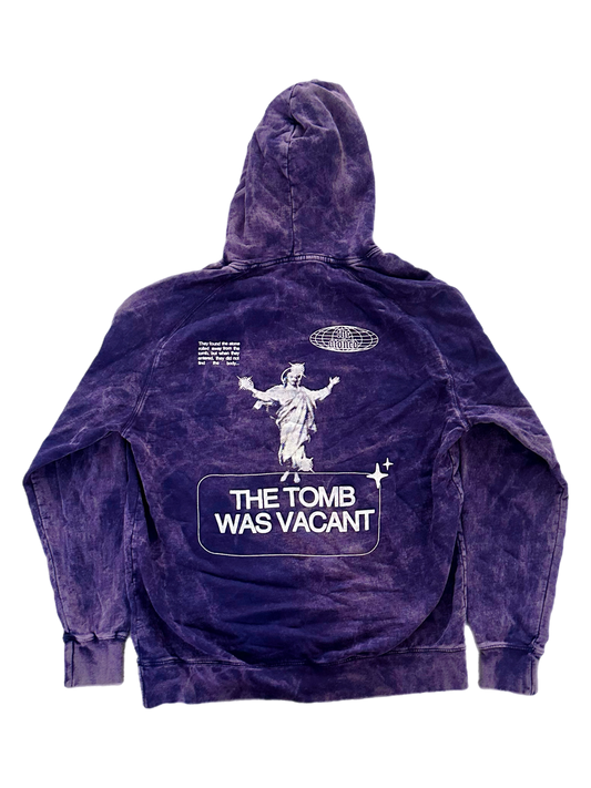 ‘THE TOMB WAS VACANT’- Heavyweight Hoodie (Royalty Purple)
