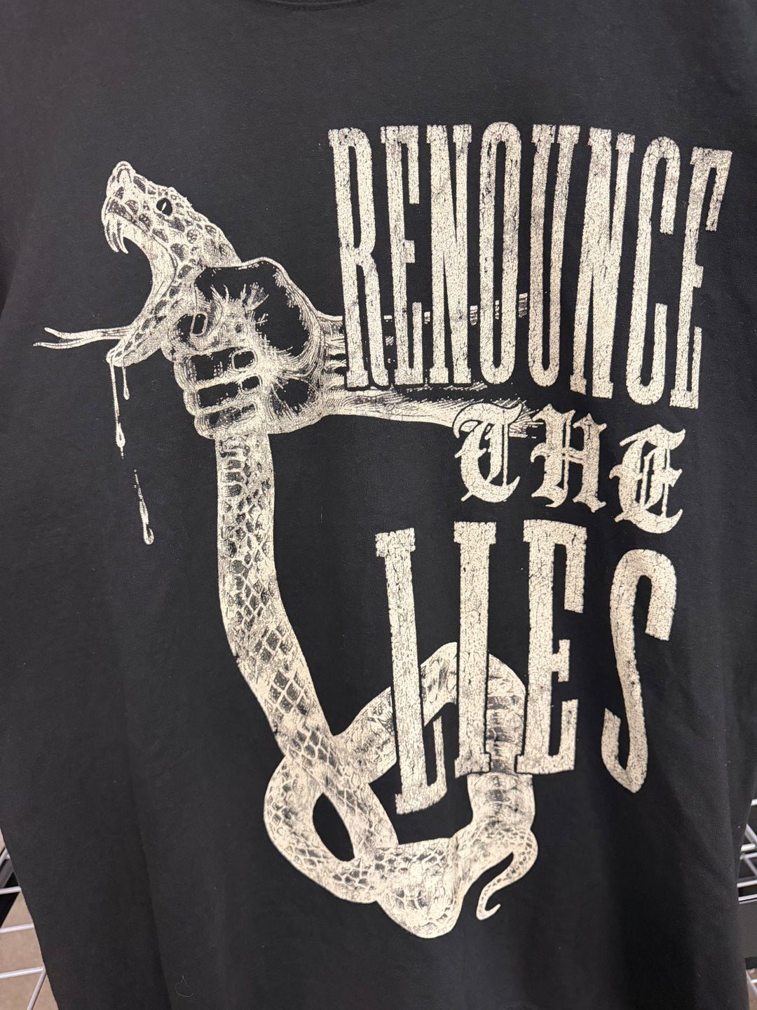 RENOUNCE THE LIES TEE - BLACK