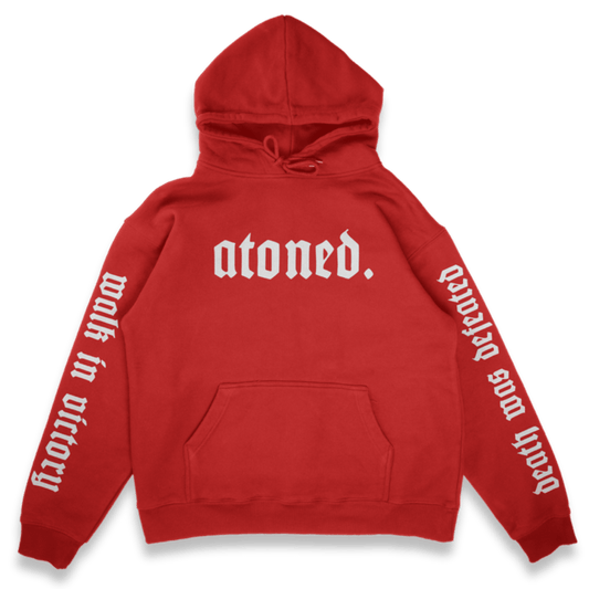 Atoned Hoodie - (Red) - The Atoned Co.