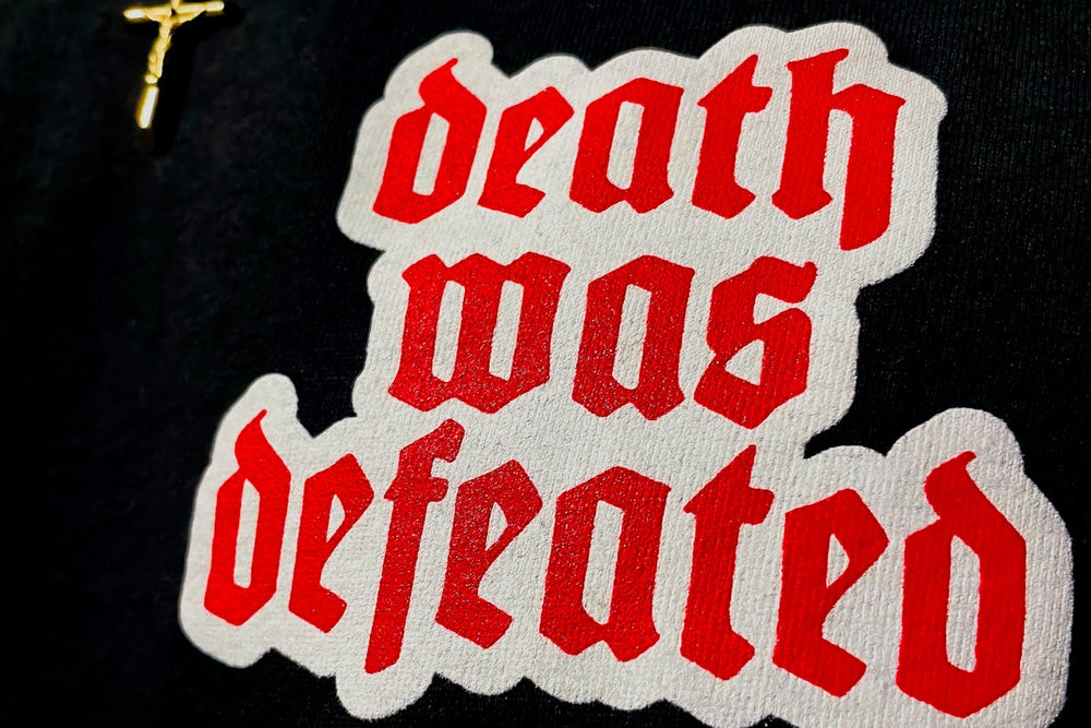 'Death Was Defeated' (Black) - The Atoned Co.
