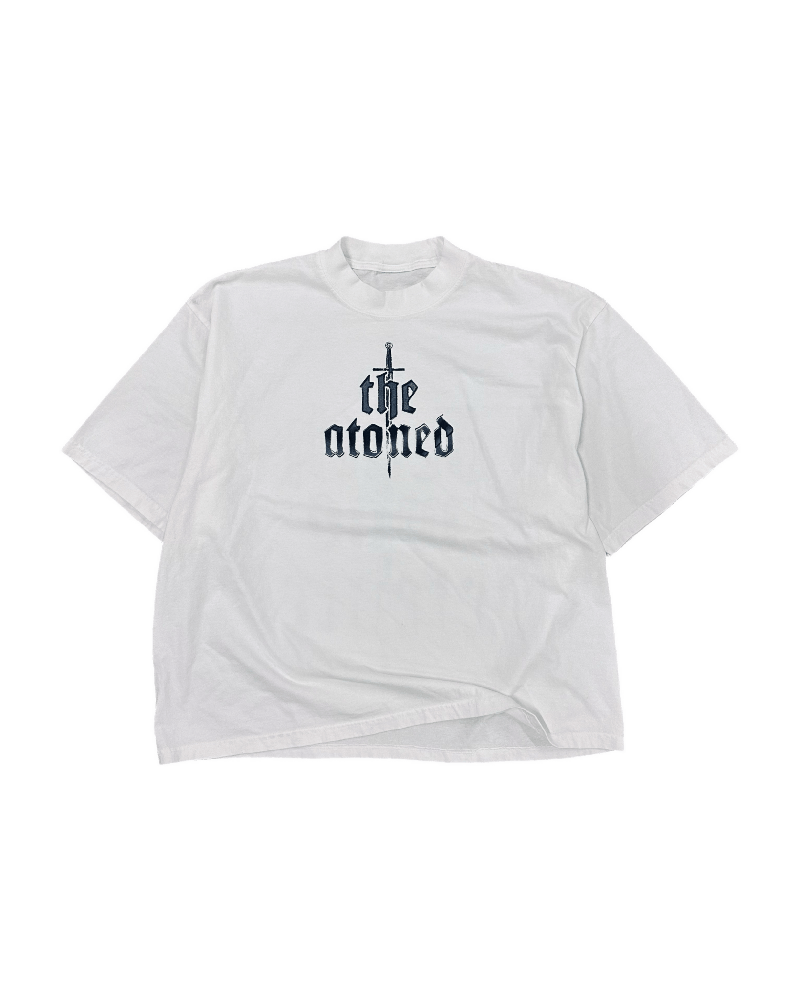 "Death Was Defeated" Drop Shoulder Tee - White - The Atoned Co.