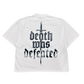 "Death Was Defeated" Drop Shoulder Tee - White - The Atoned Co.