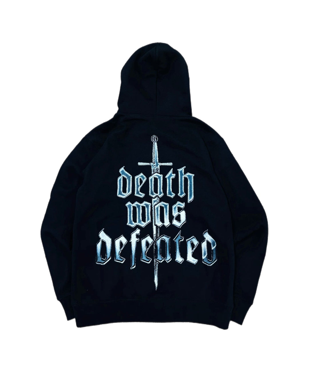 "Death Was Defeated" Hoodie - Black - The Atoned Co.