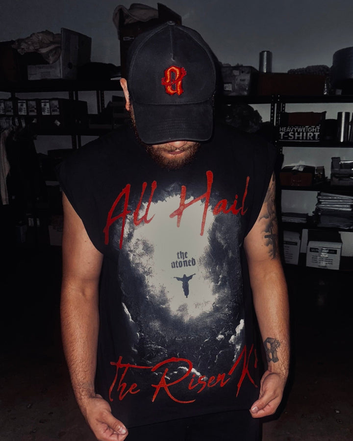 Declaration Cut Off Tee - Black - The Atoned Co.