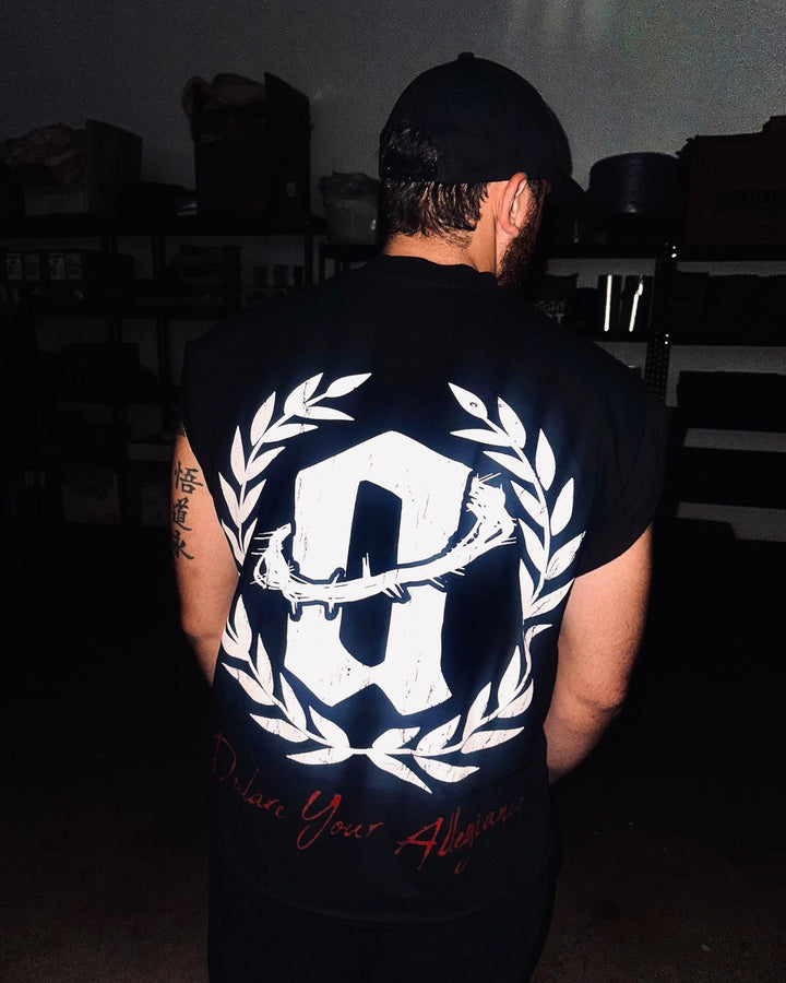 Declaration Cut Off Tee - Black - The Atoned Co.