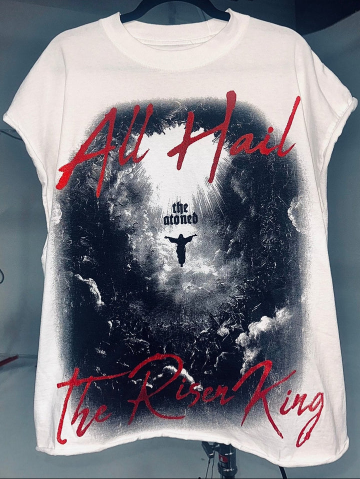 Declaration Cut Off Tee - White - The Atoned Co.
