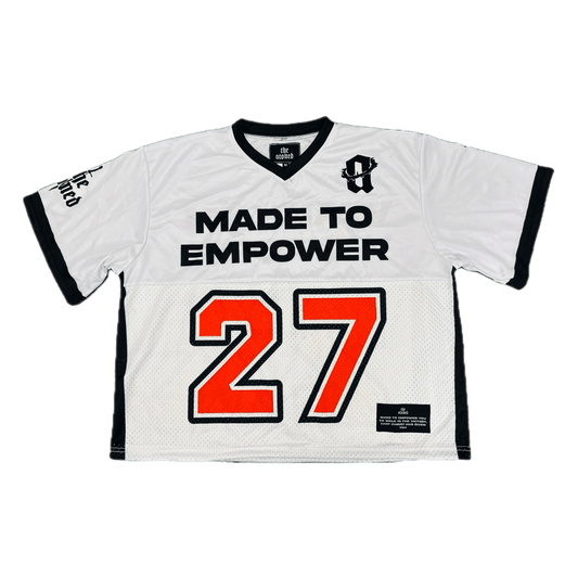 MADE TO EMPOWER JERSEY (White) - The Atoned Co.