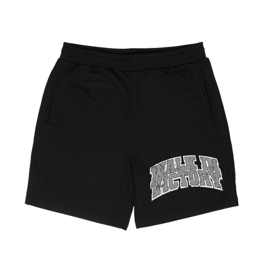 WALK IN VICTORY Shorts (Black) - The Atoned Co.