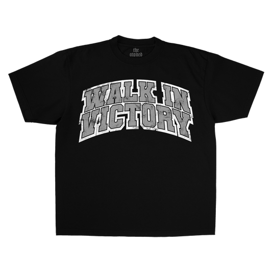 WALK IN VICTORY T-Shirt (Black) - The Atoned Co.