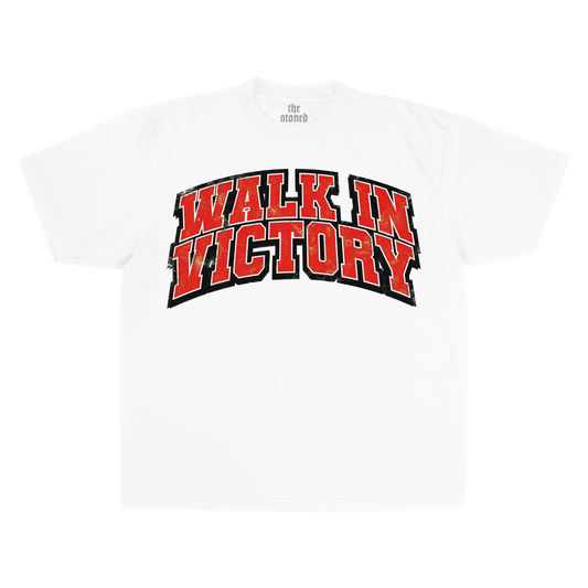 WALK IN VICTORY T-Shirt (White) - The Atoned Co.