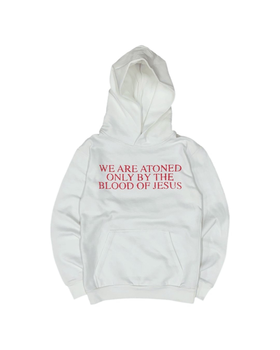 WE ARE ATONED HOODIE (WHITE) - The Atoned Co.